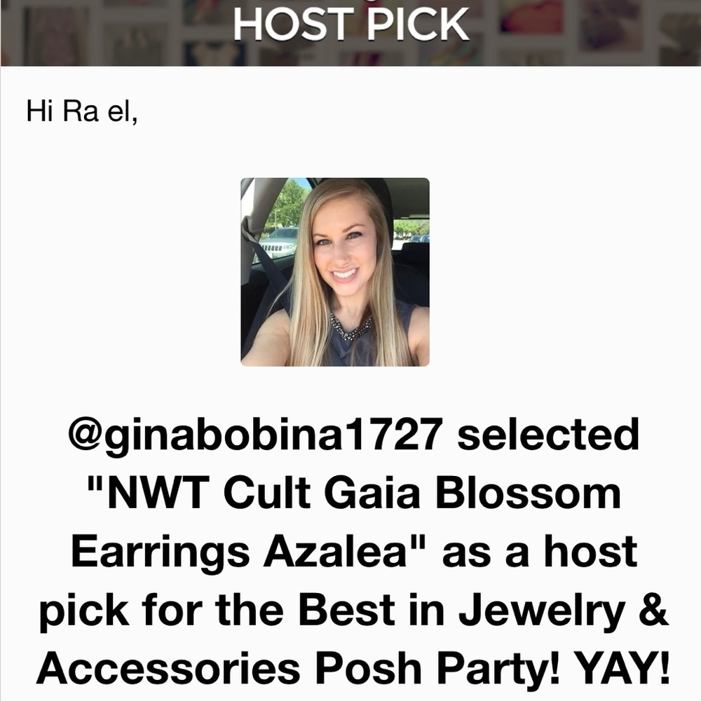 🌺🎉HP🎉🌺 NWT Cult Gaia Blossom Earrings Azalea - Picture 16 of 16